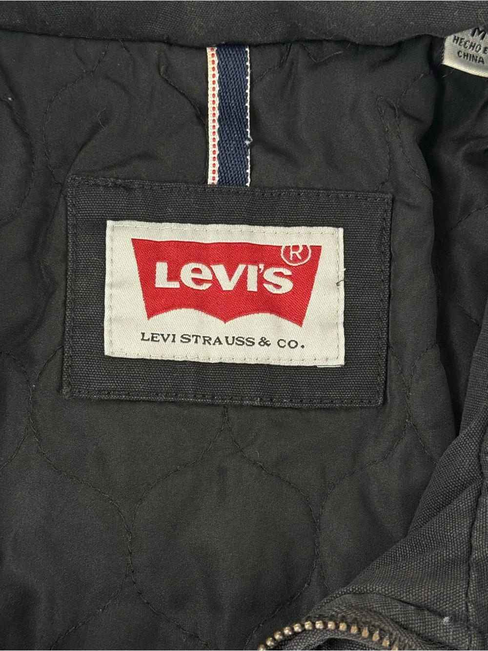Levi’s Women’s Black Quilted Utility Field Jacket Size M